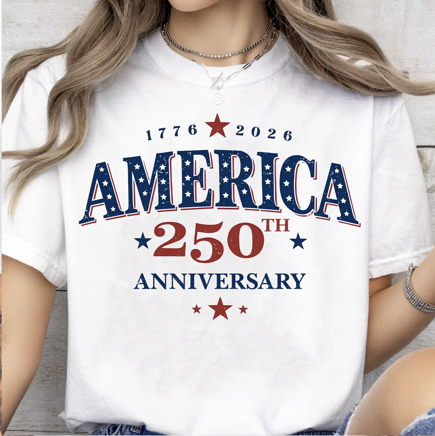 America 250 Years Of Freedom Bright Shirt | Retro America Graphic T-Shirt | Patriotic 4th Of July Tee 684896