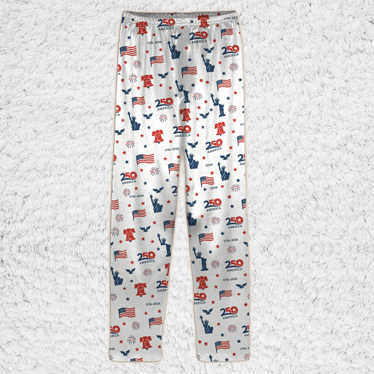 Patriotic USA 250th Anniversary Pajama Set, 1776-2026 American Christmas Sleepwear Gift 686219