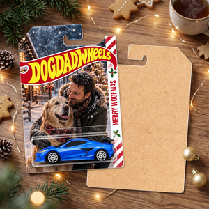 Custom Photo Dog Dad/Mom Wheels Hot Wheels Packaging, Personalized Toy Car Display 686794 WFD