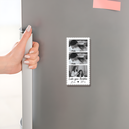 Custom Bestie Photo Strip Fridge Magnet | Bestie Birthday Gift, Friendship Gift, BFF Gift, Bridesmaid Gift 685837