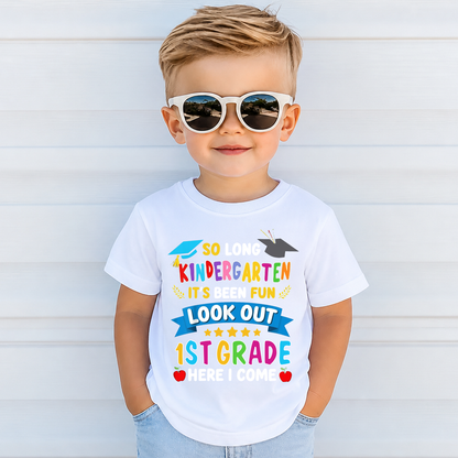 Look Out Here I Come Kids Shirt, Personalized Back To School Tee, First Day Of School Toddler Shirt 685489