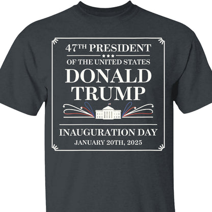 Women A New Term Begins Donald Trump Inauguration 2025, 47th US President Inauguration Shirt, Trump Vance 2025 Inauguration Shirt Dark T1700 - GOP