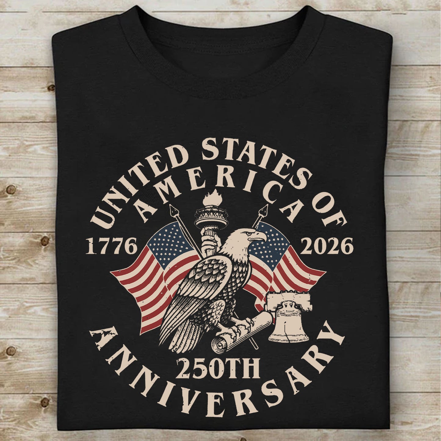 USA 250 Years Anniversary Shirt | Vintage USA Flag Tee | 4th Of July 1776-2026 T-Shirt 684326