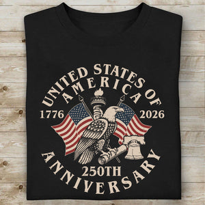 USA 250 Years Anniversary Shirt | Vintage USA Flag Tee | 4th Of July 1776-2026 T-Shirt 684326