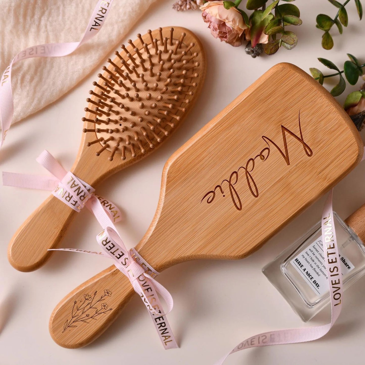 Personalized Bamboo Comb | Wooden Comb With Name Engraved | Mother's Day Gift | Gifts For Her 684802