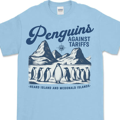 Penguins Against Tariffs Shirt – Funny 8647 Anti Trump Shirt, Resist Penguins Tariff Protest Bright T-Shirt, Anti MAGA Political Tee 682193