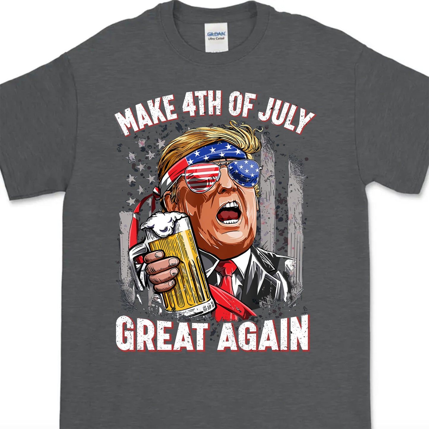 4th Of July Unisex Shirt | Trump 2024 Great Maga Shirt | Independence Day Shirt Dark C1054 - GOP