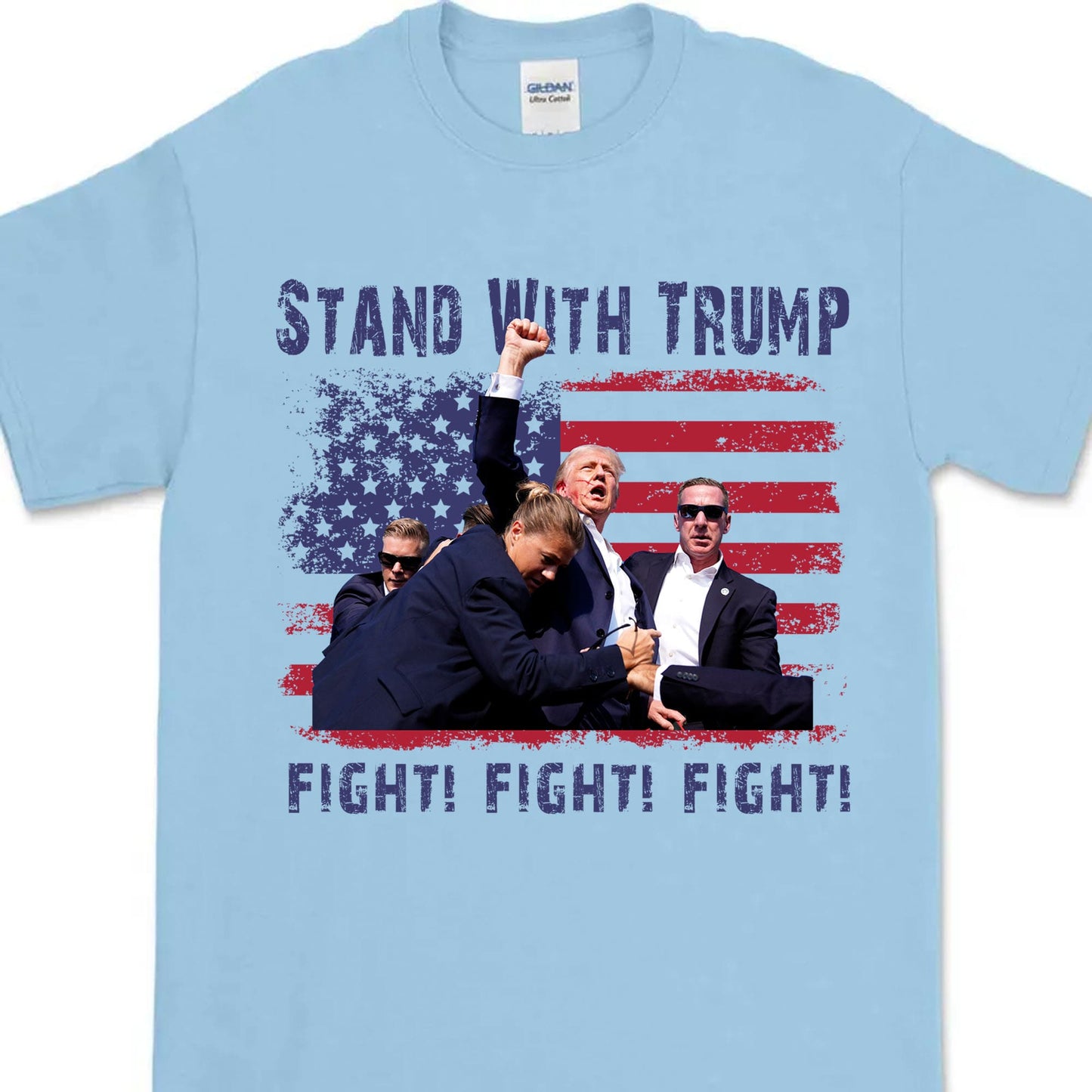 Stand With Trump | Trump Fight 2024 Shirt Pennsylvania Rally | Donald Trump Shirt Bright T1153 - GOP