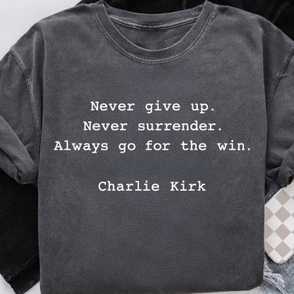 Charlie Kirk Memorial Comfort Colors Shirt | Human Rights Tee | Motivational Free Speech T-Shirt | Political Shirt 682833