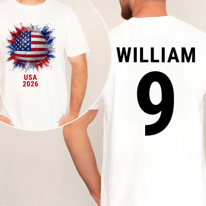 Custom Country Flags Front & Back Shirt | Personalized World Cup 2026 Shirt 684615