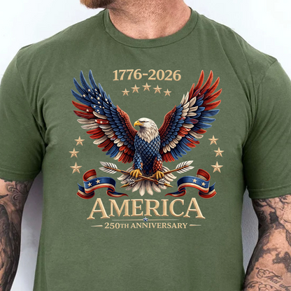 USA 250th Anniversary Dark Shirt, Independence Day Tee, Patriotic 4th Of July Shirt 685279
