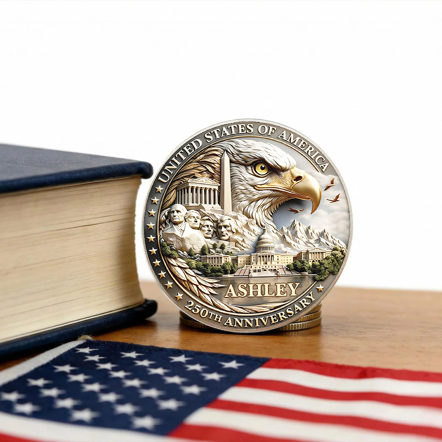 USA 250 Years Anniversary Commemorative Coin | Patriotic Celebration 4th Of July Coin 684692
