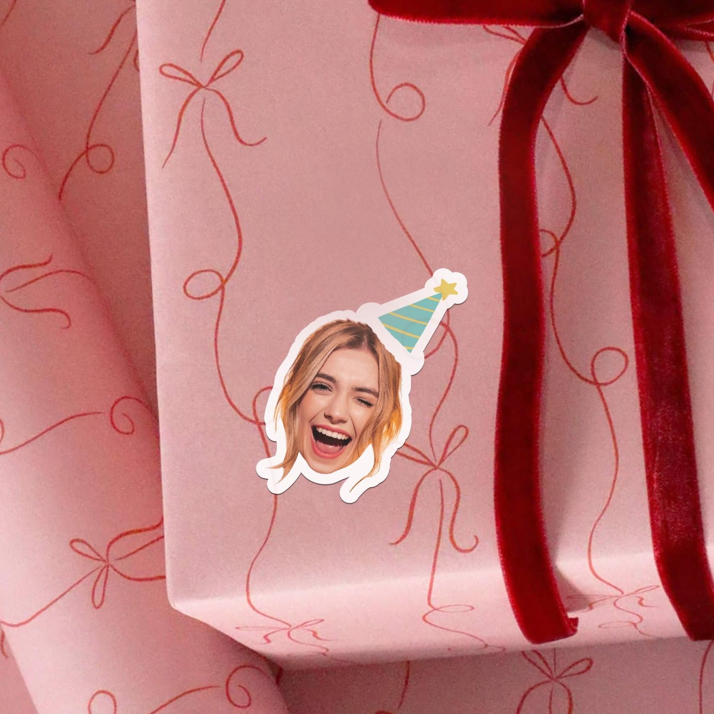Custom Photo Birthday Stickers | Funny Photo Sticker | Personalized Party Favors For Birthday 685597