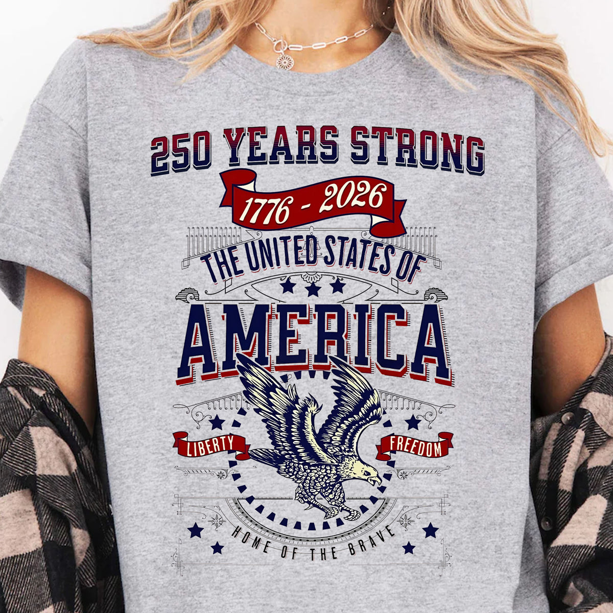 250 Years Strong USA Shirt | Happy 250th Birthday USA Shirt | America 250th Anniversary Tee | Independence Day T-Shirt 682535