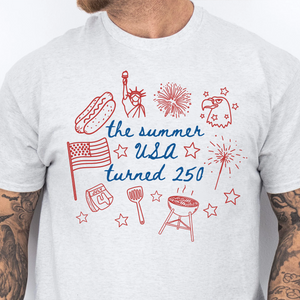 USA 250th Anniversary Bright Shirt, The Summer USA Turned 250 Tee, Patriotic 4th Of July Gift 685361