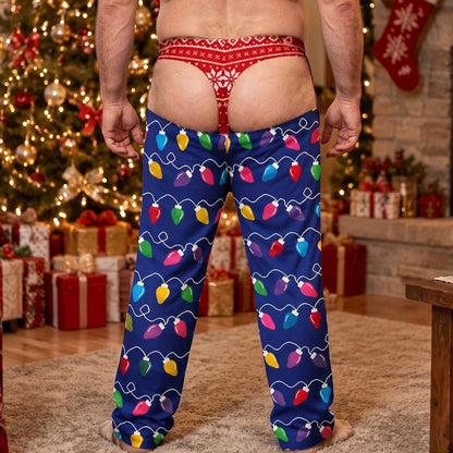 Personalized Prank Fake Butt & Underwear Pajamas Pants, Cheeky Christmas Gift 686589 WFD