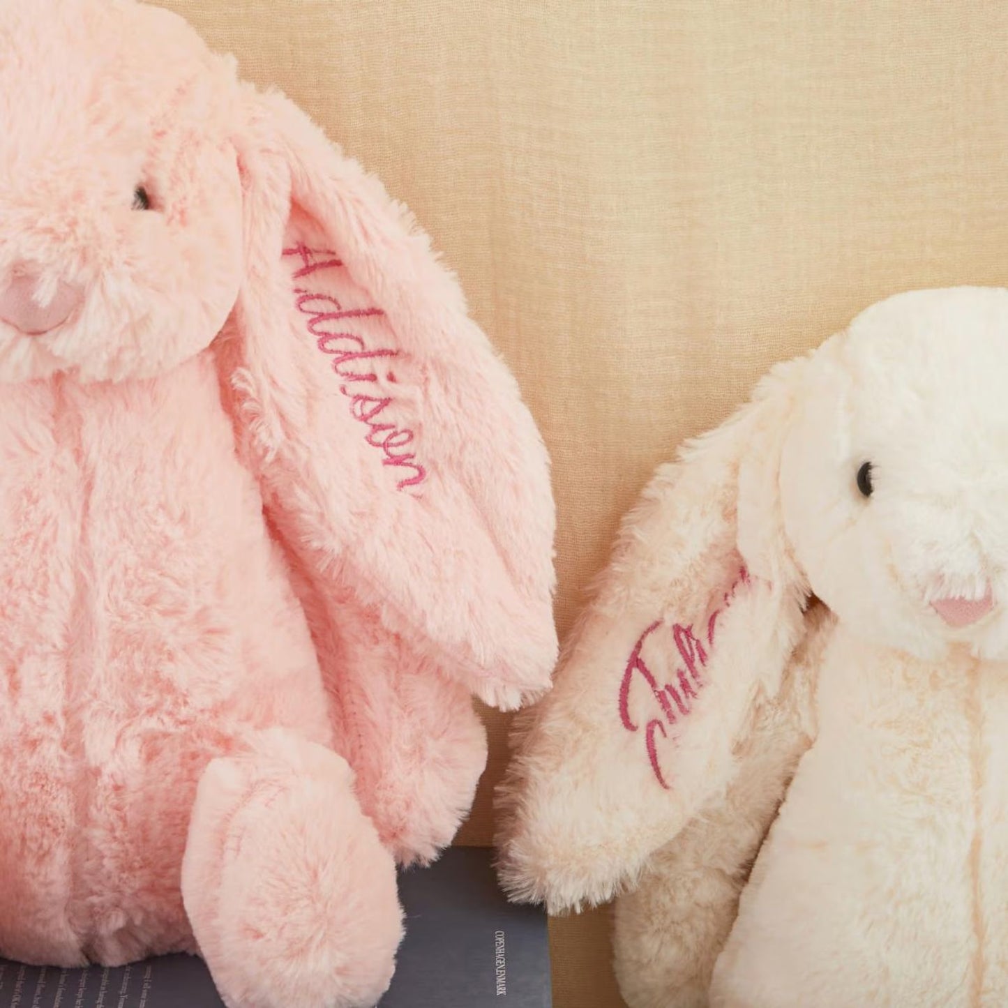 Personalized Embroidered Plush Bunny Rabbit Toy | Custom Name Bunny Toy | Easter Gift 684379