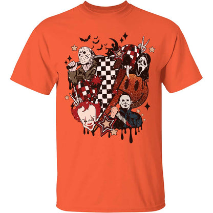 Horror Retro Halloween Shirt, Spooky Vibes, Scary Movie, Trendy Halloween Shirt 776V4