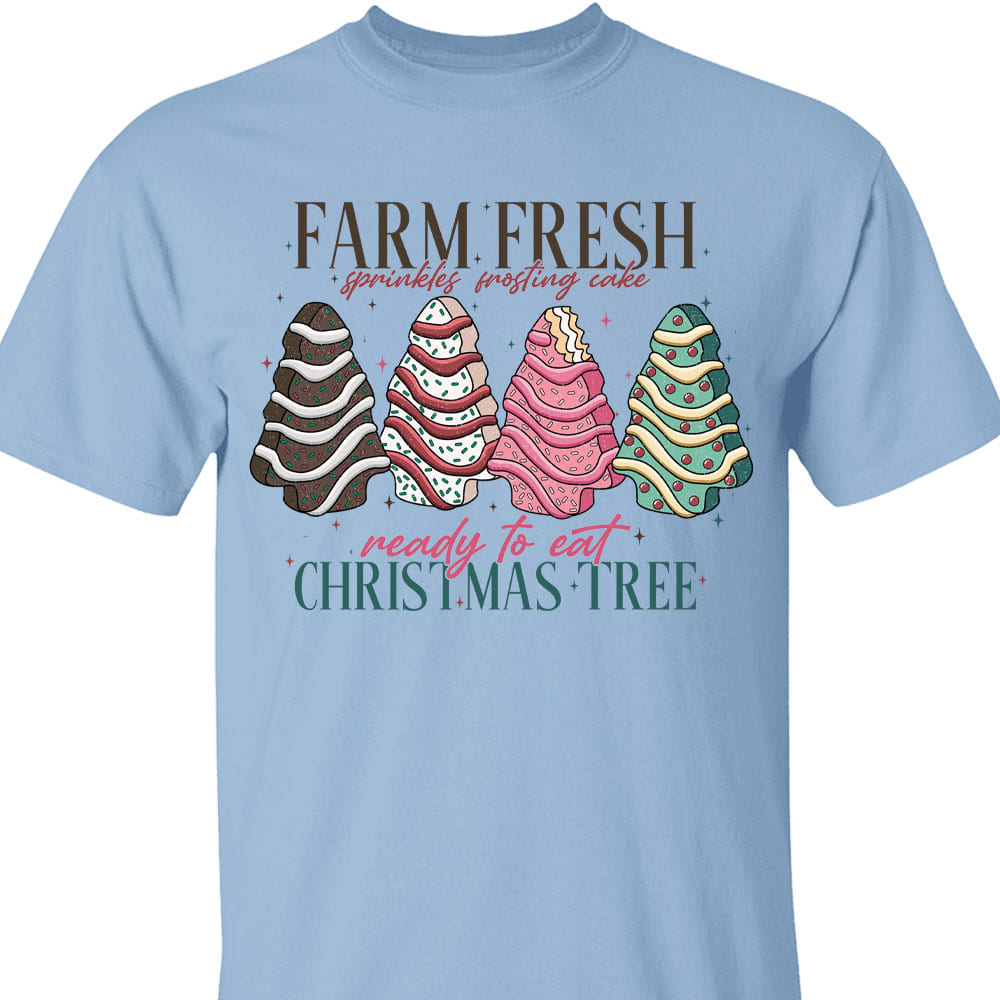 Farm Fresh Christmas Tree Shirt, Merry Christmas Sweater, Cute Xmas Holiday Sweatshirt T1655