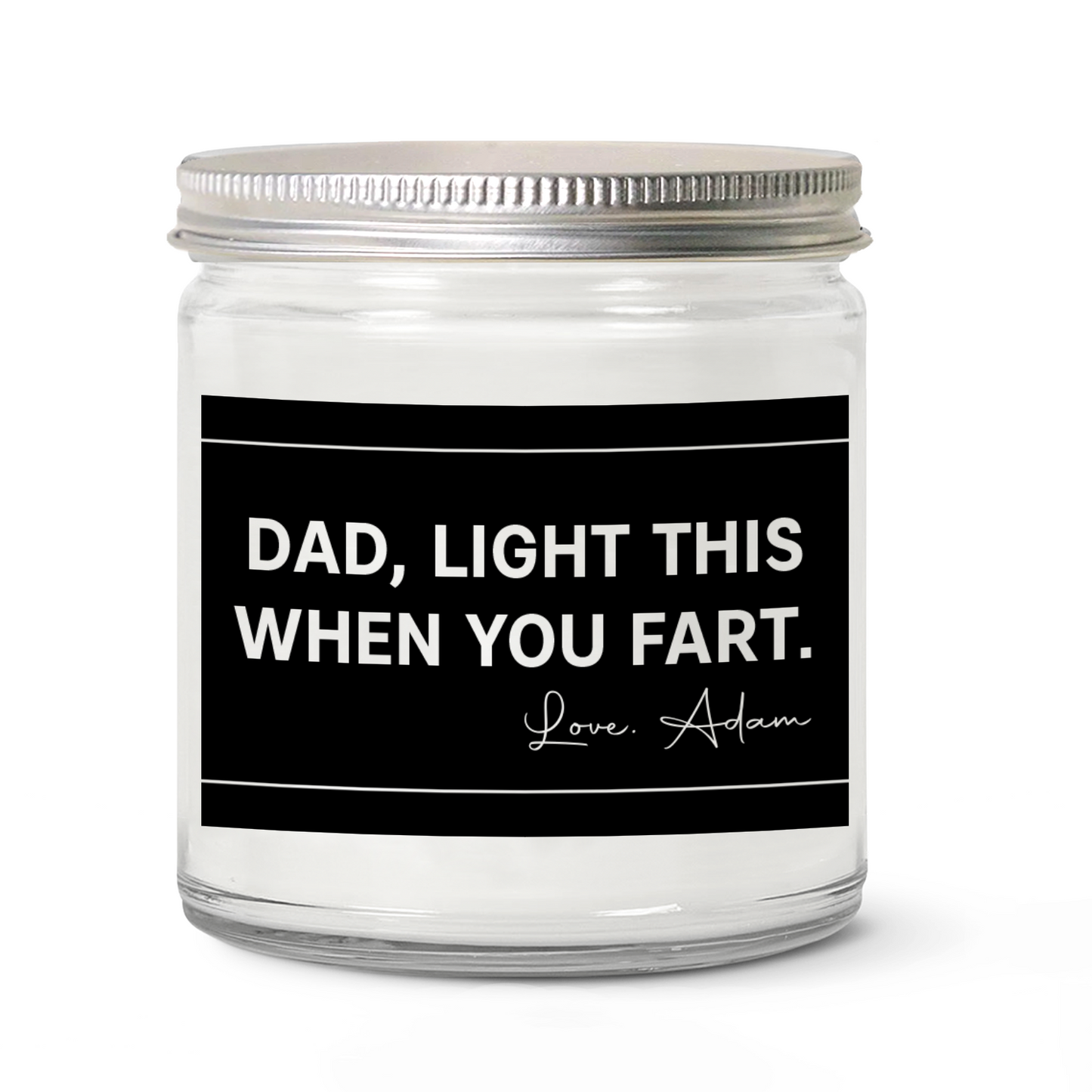 Personalized Funny Dad Light This When You Fart Candle, Custom Name Father’s Day Candle, Funny Scented Candle For Dad 685075