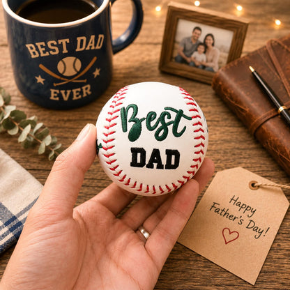 Custom Name Embroidered Baseball | Father’s Day Gift For Sports Lovers 685086
