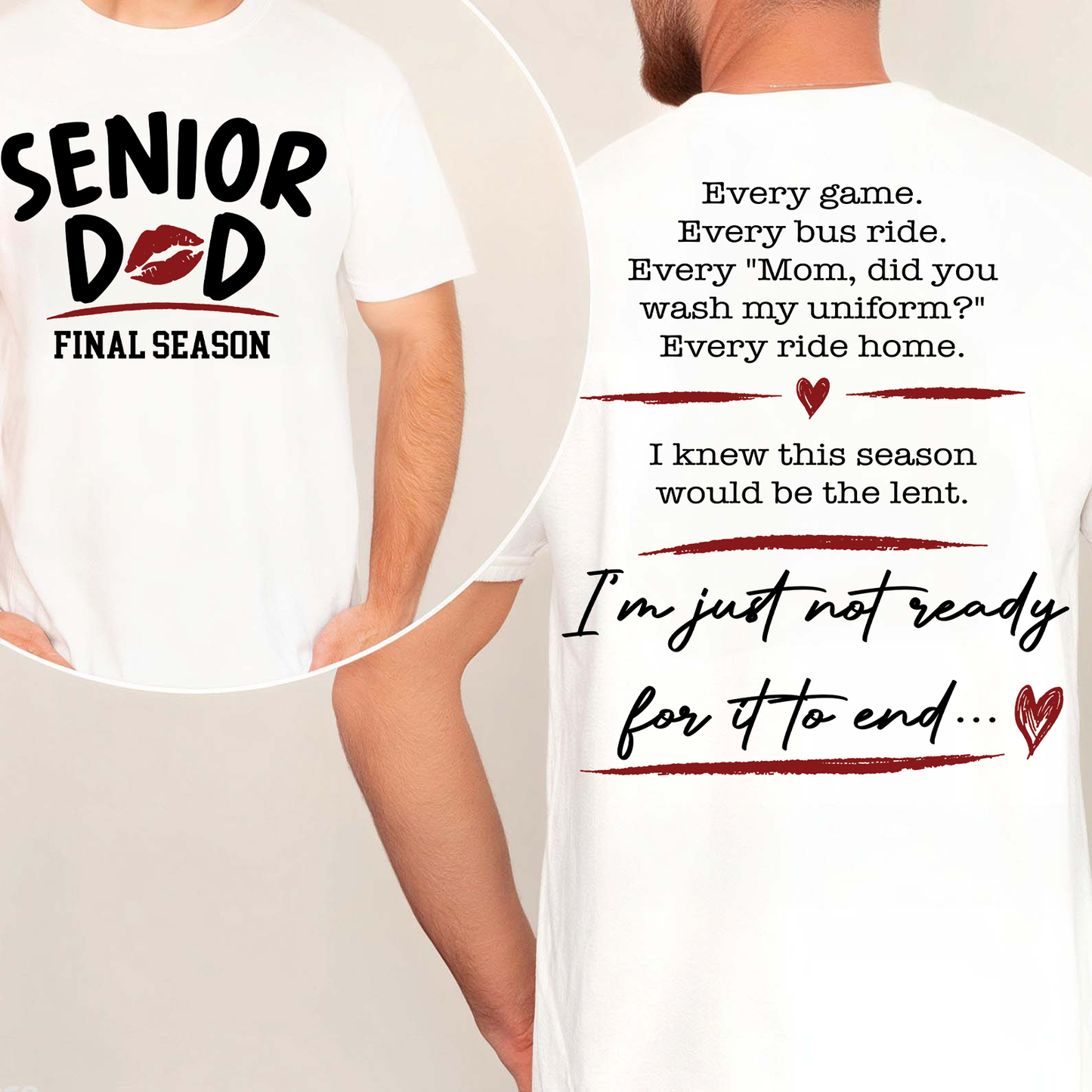 Personalized Senior Mom Dad Final Season Front & Back Bright Shirt, Graduation Gift For Family 685816
