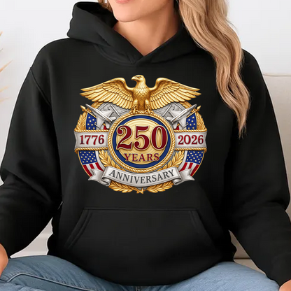 USA 250th Anniversary Dark Shirt | Patriotic 4th Of July 1776–2026 Eagle Shirt 684850