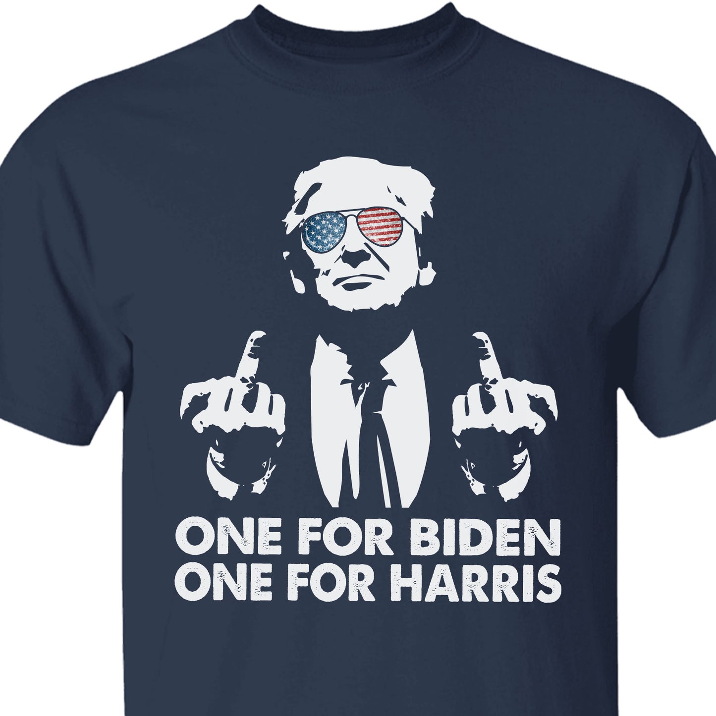 One for Biden One for Harris | Anti Biden Shirt | Republican Shirt | Trump Supporters Shirt Dark C820 - GOP