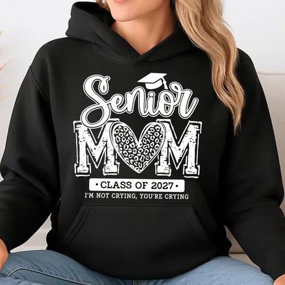 Personalized Senior Mom Class Of 2027 Dark Shirt, Custom Graduation Mom Tee, Proud Senior Mom Graduation Gift 685849