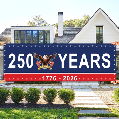 250 Anniversary USA Banner Flag | 250 Years America Eagle Flag | Patriotic Banner 684363