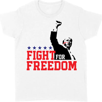 Fight For Freedom | Trump Fight 2024 Shirt Pennsylvania Rally | Shirt Bright C1114 - GOP