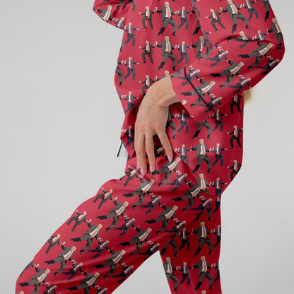 Dancing Trump Pajama Set - Funny Novelty Political Christmas Sleepwear Gift 686450 WFD