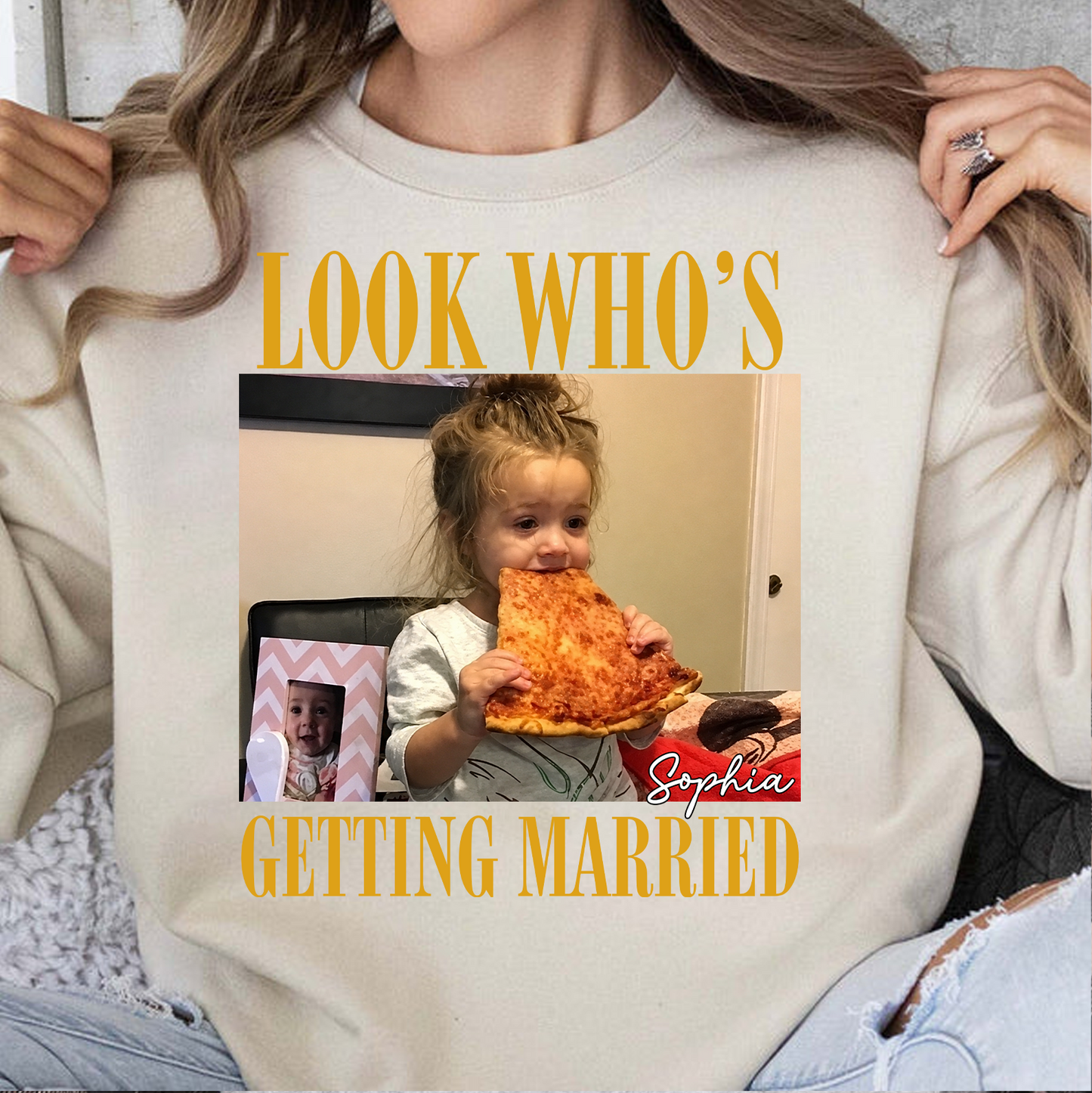 Custom Photo Look Who's Getting Married Bright Shirt, Personalized Bachelorette Tee, Bridal Shower Gift 685698