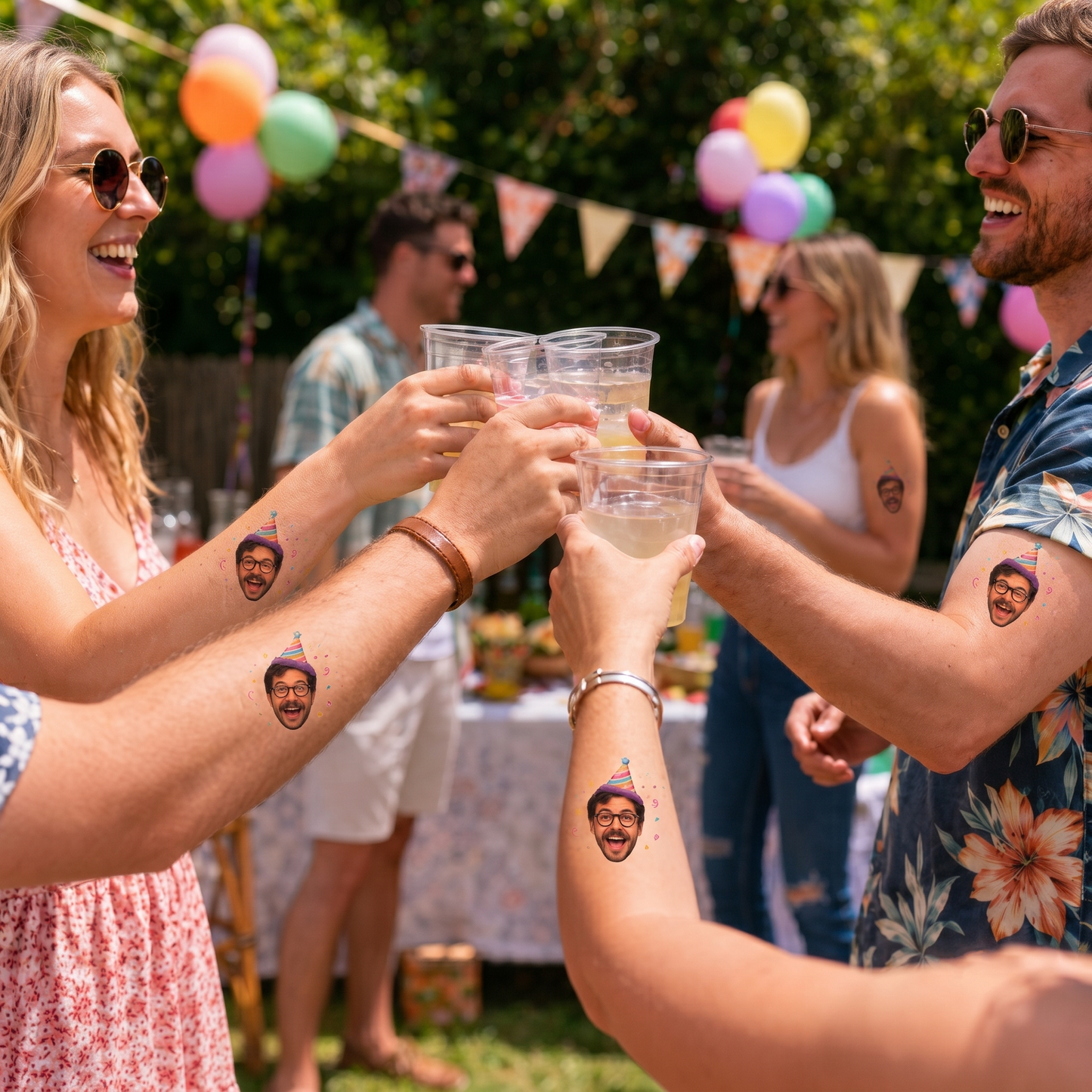 Custom Photo Temporary Tattoos | Funny Party Favors For Birthday, Bachelorette, Graduation, Wedding & Events 685532