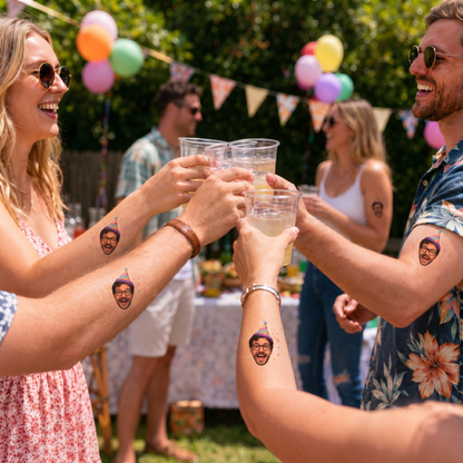 Custom Photo Temporary Tattoos | Funny Party Favors For Birthday, Bachelorette, Graduation, Wedding & Events 685532