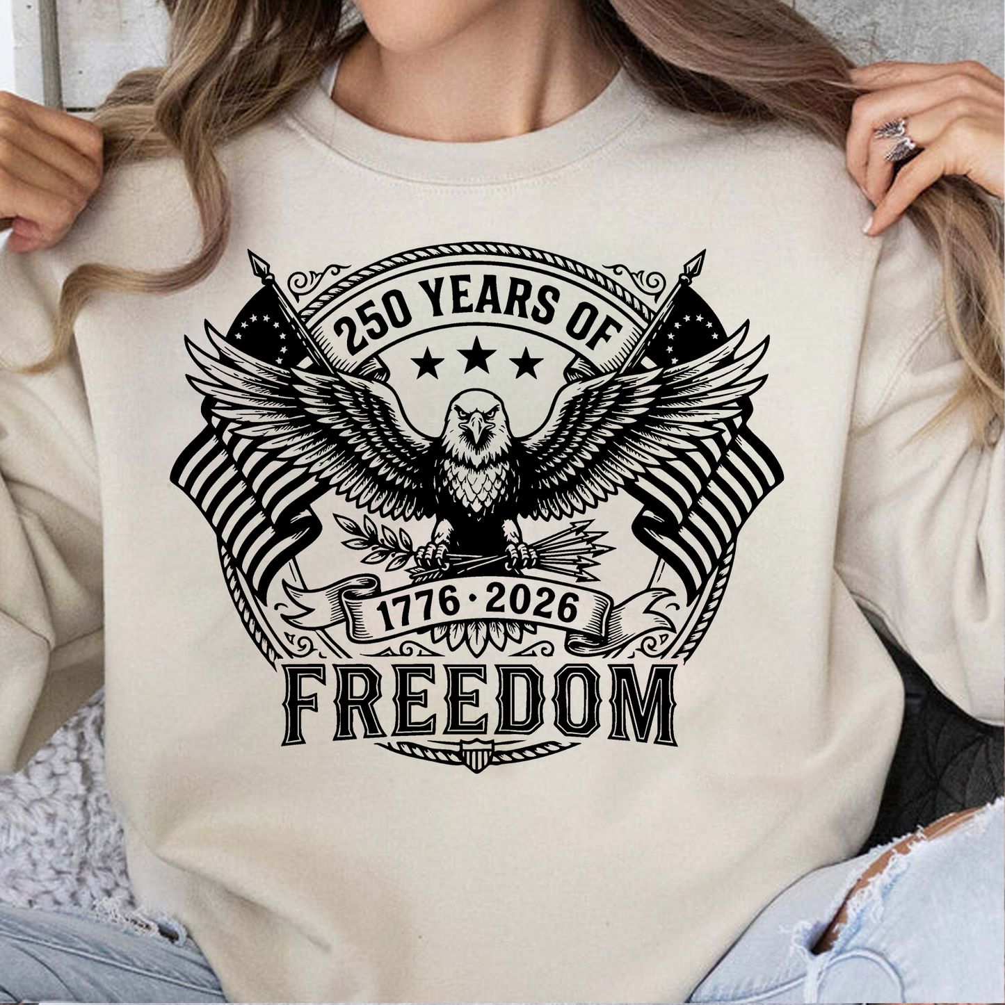 250th Anniversary American Flag Eagle Bright Shirt | Patriotic Tee - Semiquincentennial Gift 684506