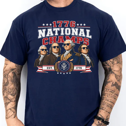 1776 National Champs Shirt, Vintage USA 250th Anniversary Tee, Patriotic 4th Of July Gift 685219