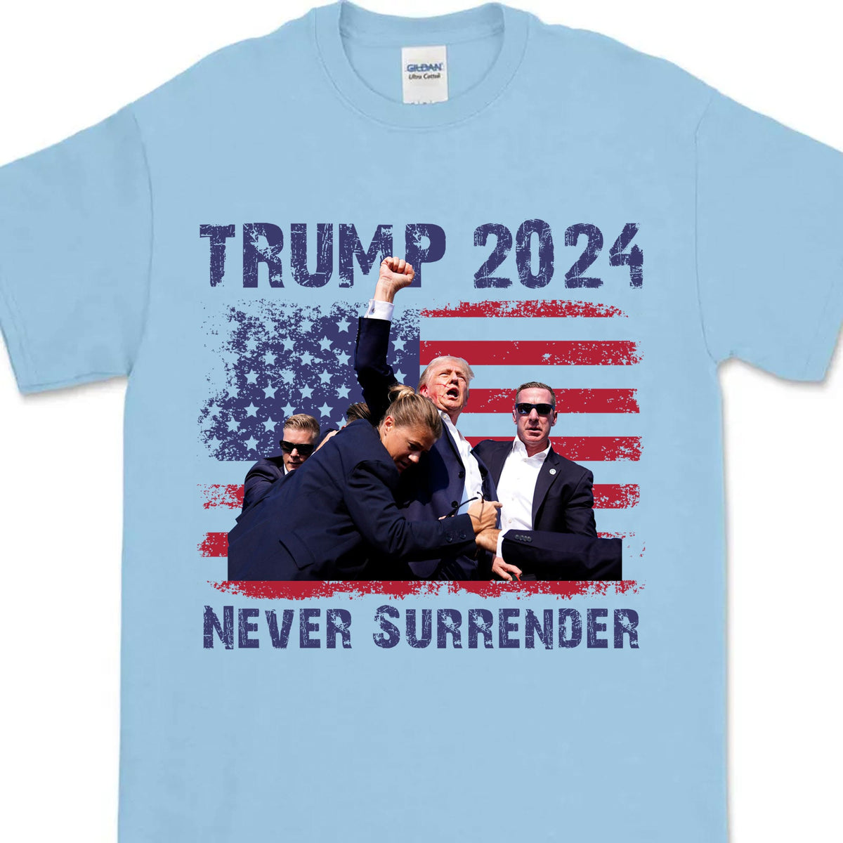 Never Surrender | Trump Fight 2024 Shirt Pennsylvania Rally | Donald Trump Shirt Bright T1155 - GOP