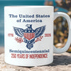 250 Years of Independence Mug | Happy 250th Birthday USA Mug | America 250th Anniversary White Mug Accent Mug 682595