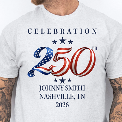 Custom Name 4th Of July Shirt | USA 250th Anniversary Tee | Personalized 250th Semiquincentennial Shirt 685176