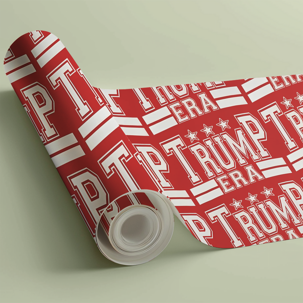 Red & White "Trump Era" Wrapping Paper, Patriotic Political Supporter Paper, Christmas Gift Wrap 686290