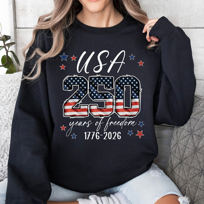 USA 250 Years Of Freedom Shirt | Patriotic 4th Of July Tee | Independence Day Shirts 684774