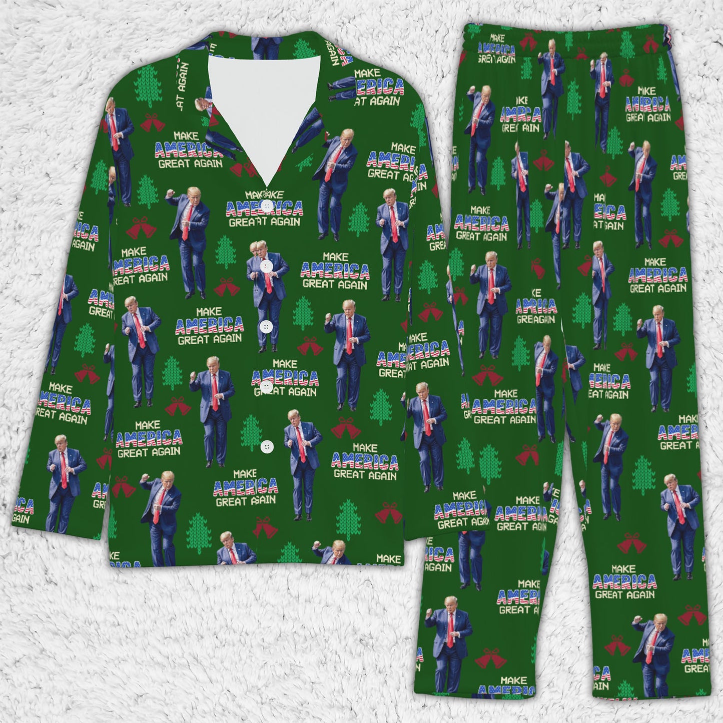 Make America Great Again Pajamas, Funny Trump Dancing Pajamas, Trump Won 2024 Pajamas M1742- GOP