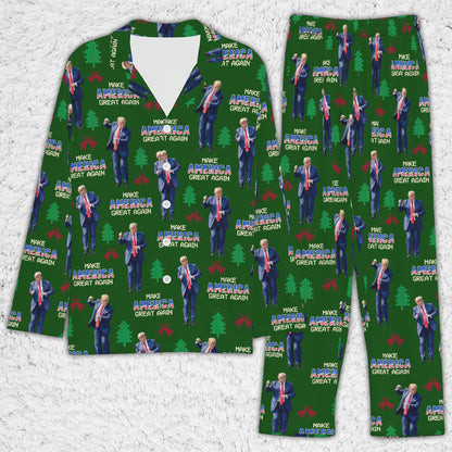 Make America Great Again Pajamas, Funny Trump Dancing Pajamas, Trump Won 2024 Pajamas M1742- GOP
