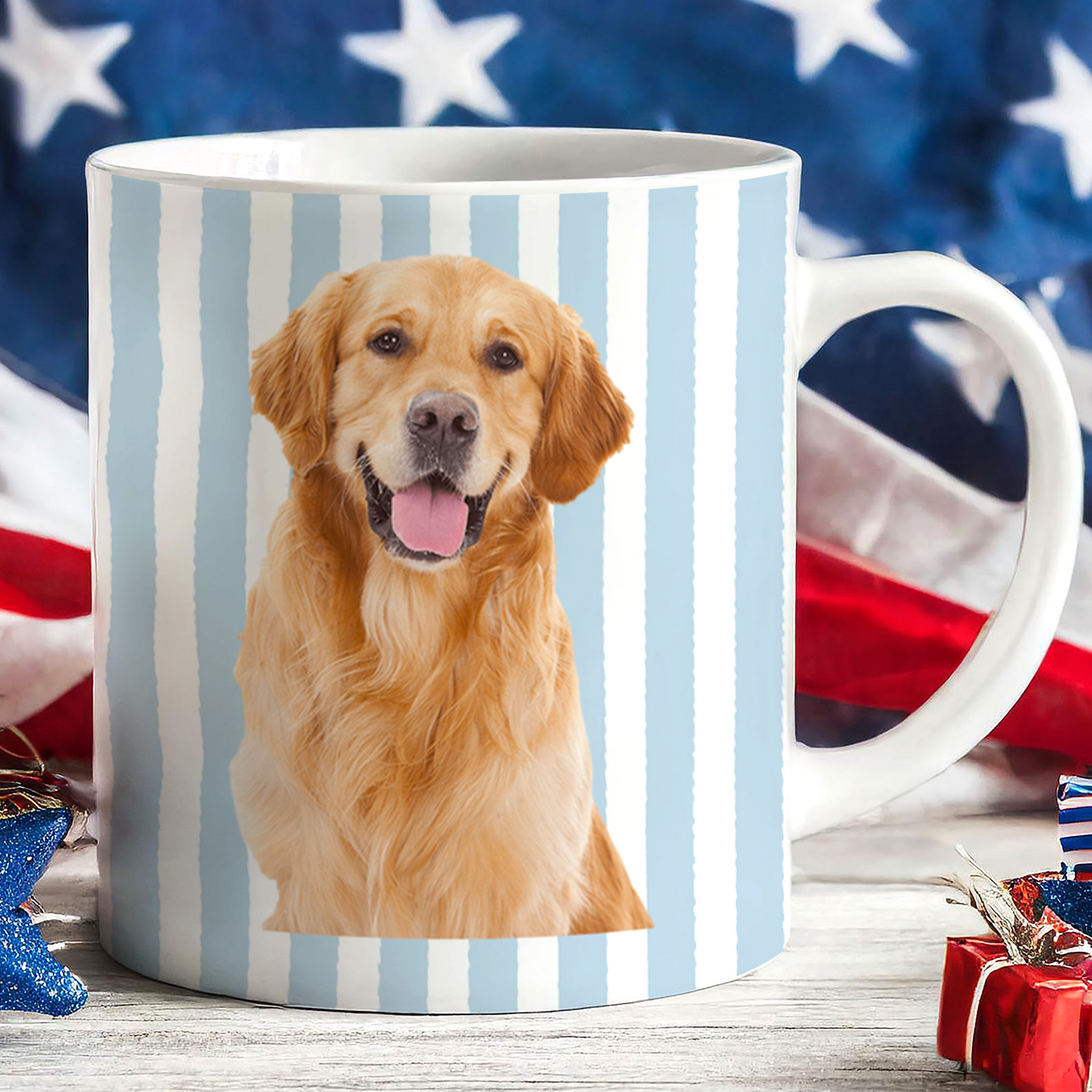 Custom Dog And Cat Photo Mug, Personalized White Mug Accent Mug For Pet Lover 684684