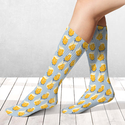 Funny Cartoon Trump Socks, Trumpy Tanty Political Gag Gift 686289