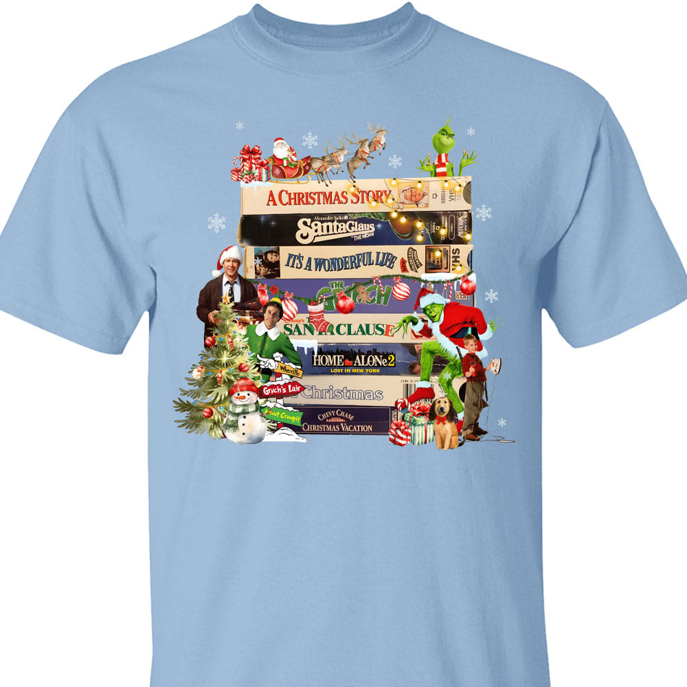 Christmas Movies Shirt, 90s Style Christmas Sweater, Green Christmas Sweatshirt T1652