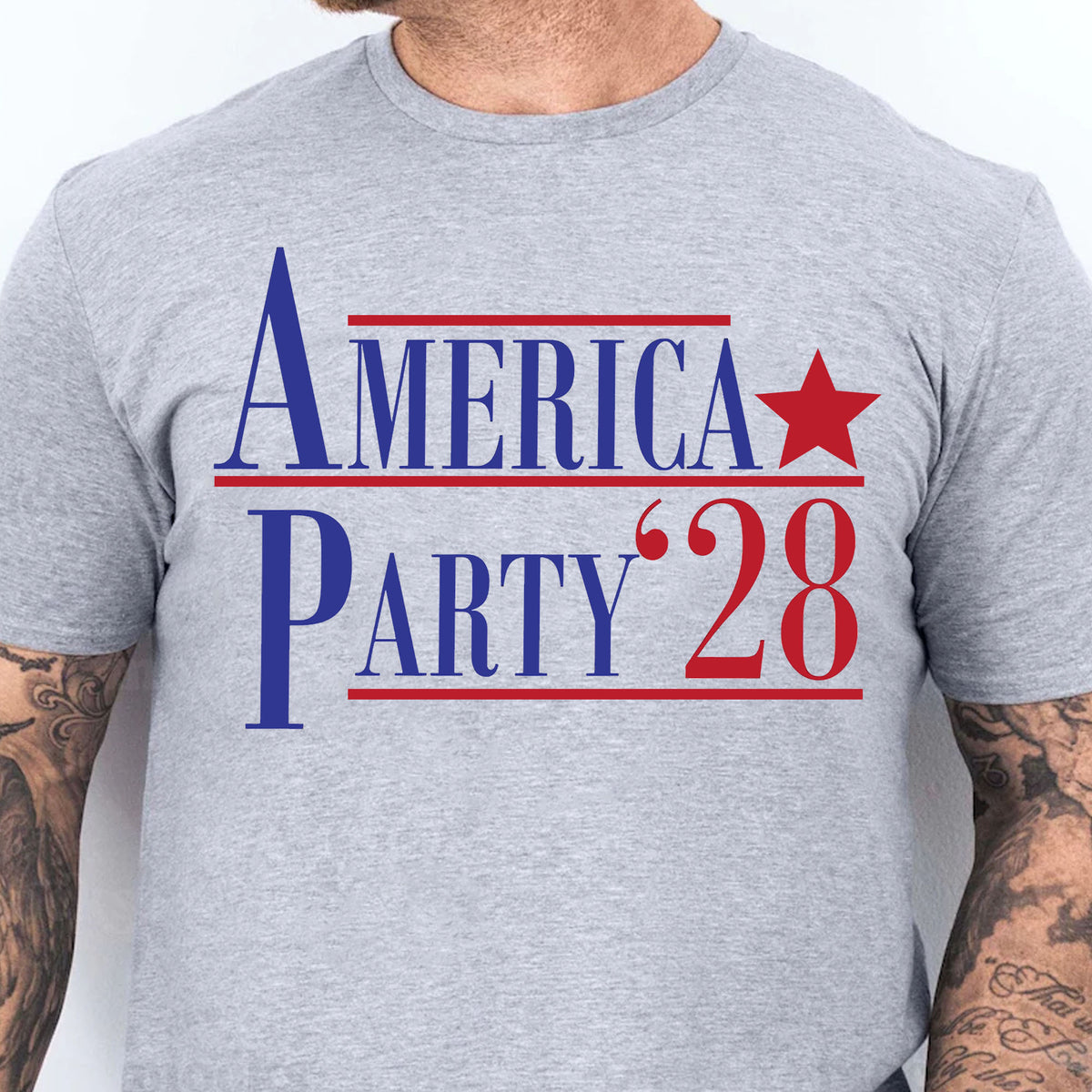 America Party 2028 Shirt | Elon Musk New Anti Trump Anti MAGA Anti Democrat Shirt | Political Funny Satire USA T-Shirt 682584