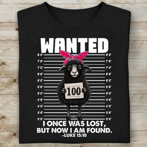 I Once Was Lost, But Now I Am Found Dark Shirt | Funny Christian Lost Sheep Gift For Easter T-Shirt 684403