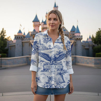 USA 250th Anniversary Blouse Shirt, Eagle And Liberty Bell Tee, Patriotic 4th Of July Shirt 685255
